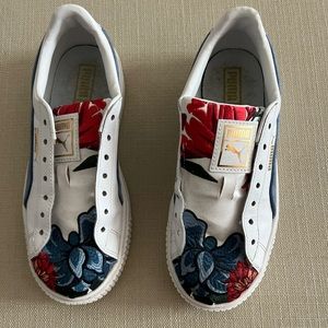 Puma flower shoes